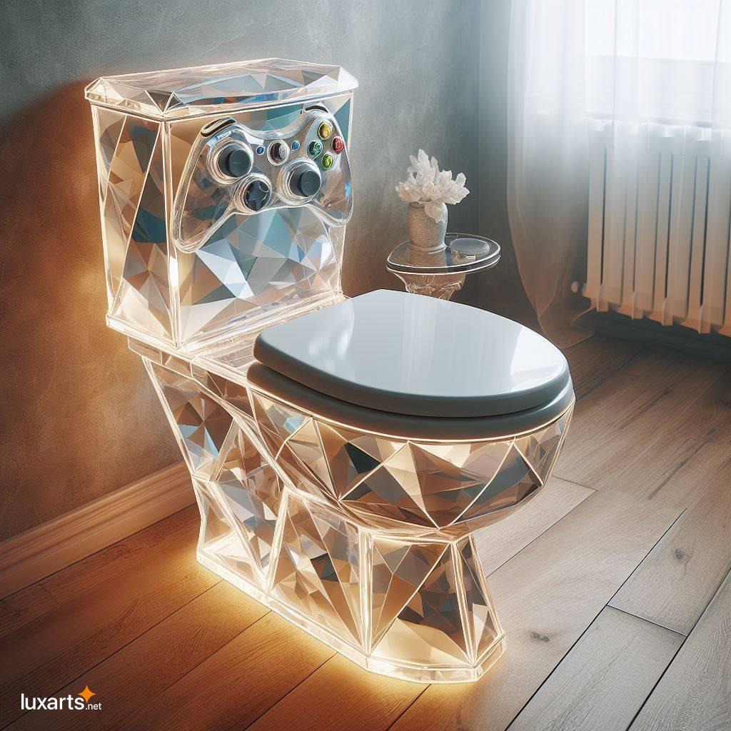 Level Up Your Bathroom with a Gaming-Inspired Crystal Toilet gaming inspired crystal toilet 1
