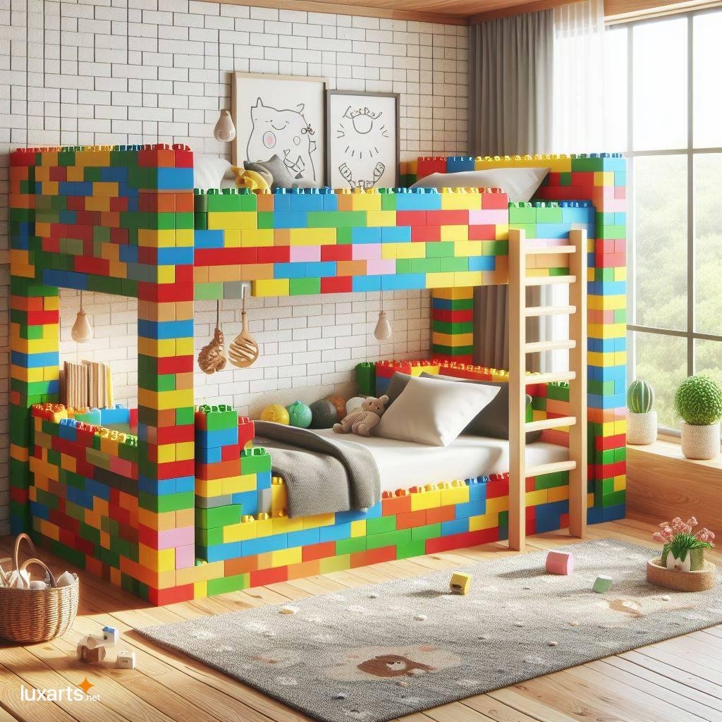 Giant Lego Bunk Beds: The Ultimate Playtime and Sleeptime Adventure giant lego shaped bunk beds 7