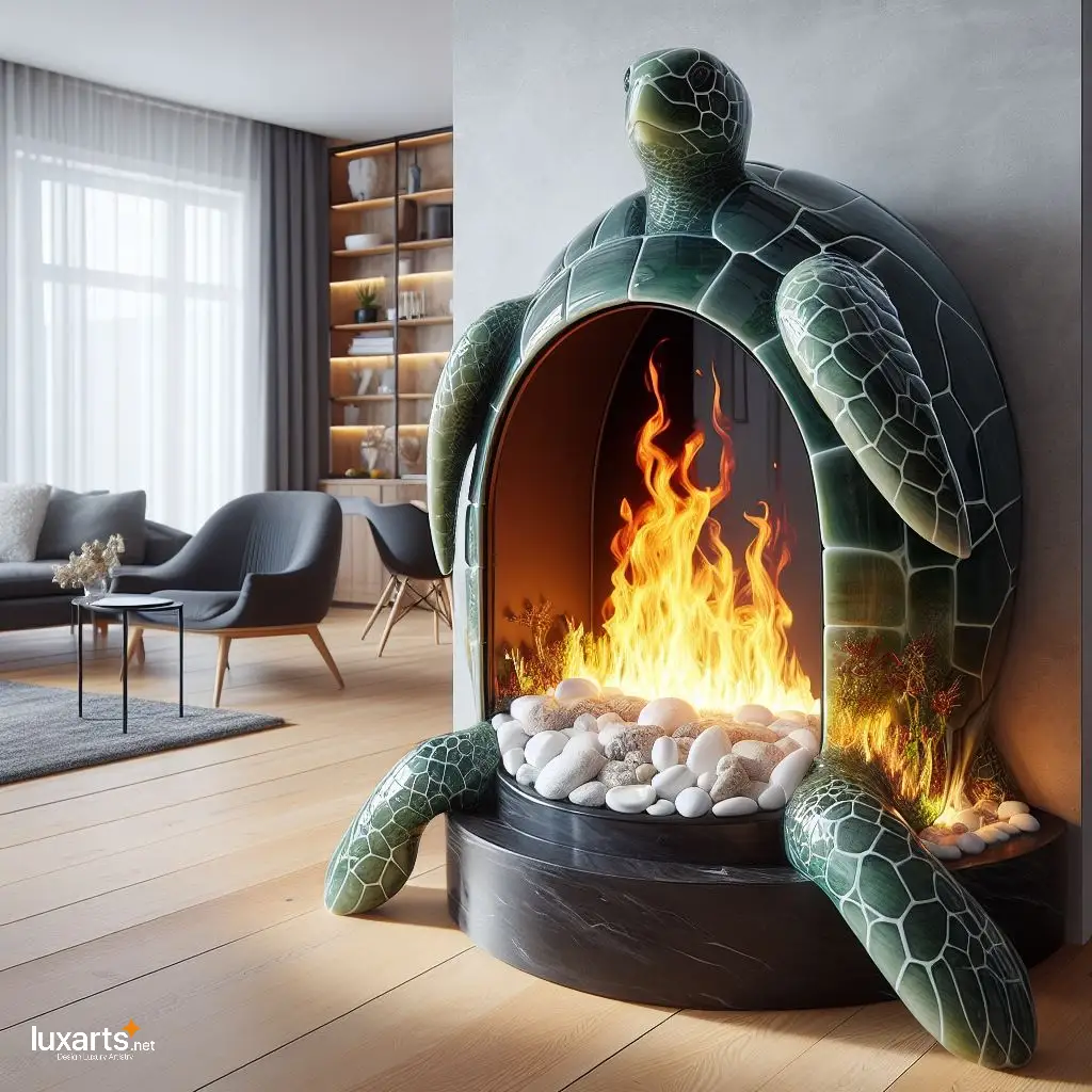 Glass Turtle Fireplace: Warmth and Tranquility in Your Living Space glass turtle fireplace 10