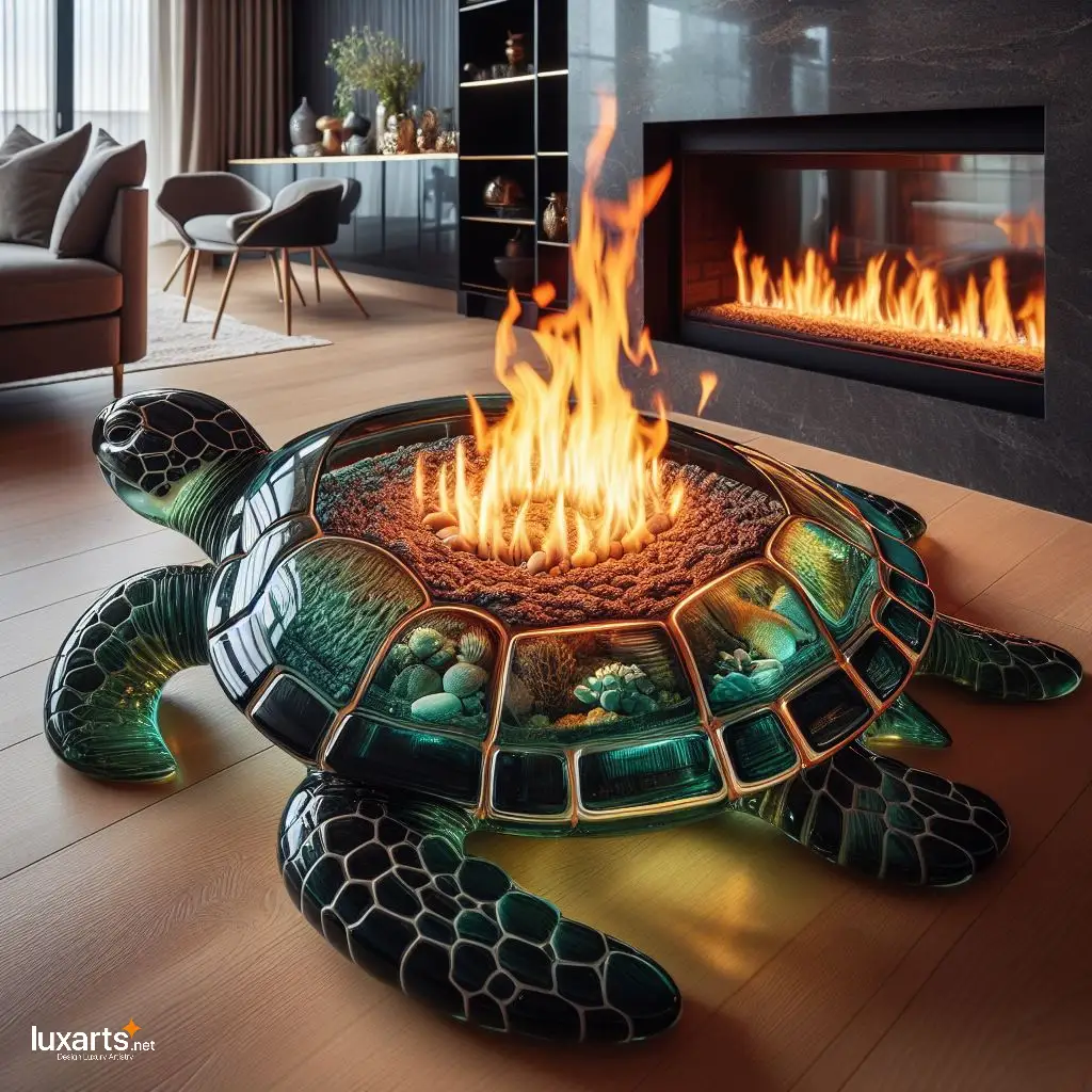 Glass Turtle Fireplace: Warmth and Tranquility in Your Living Space glass turtle fireplace 2