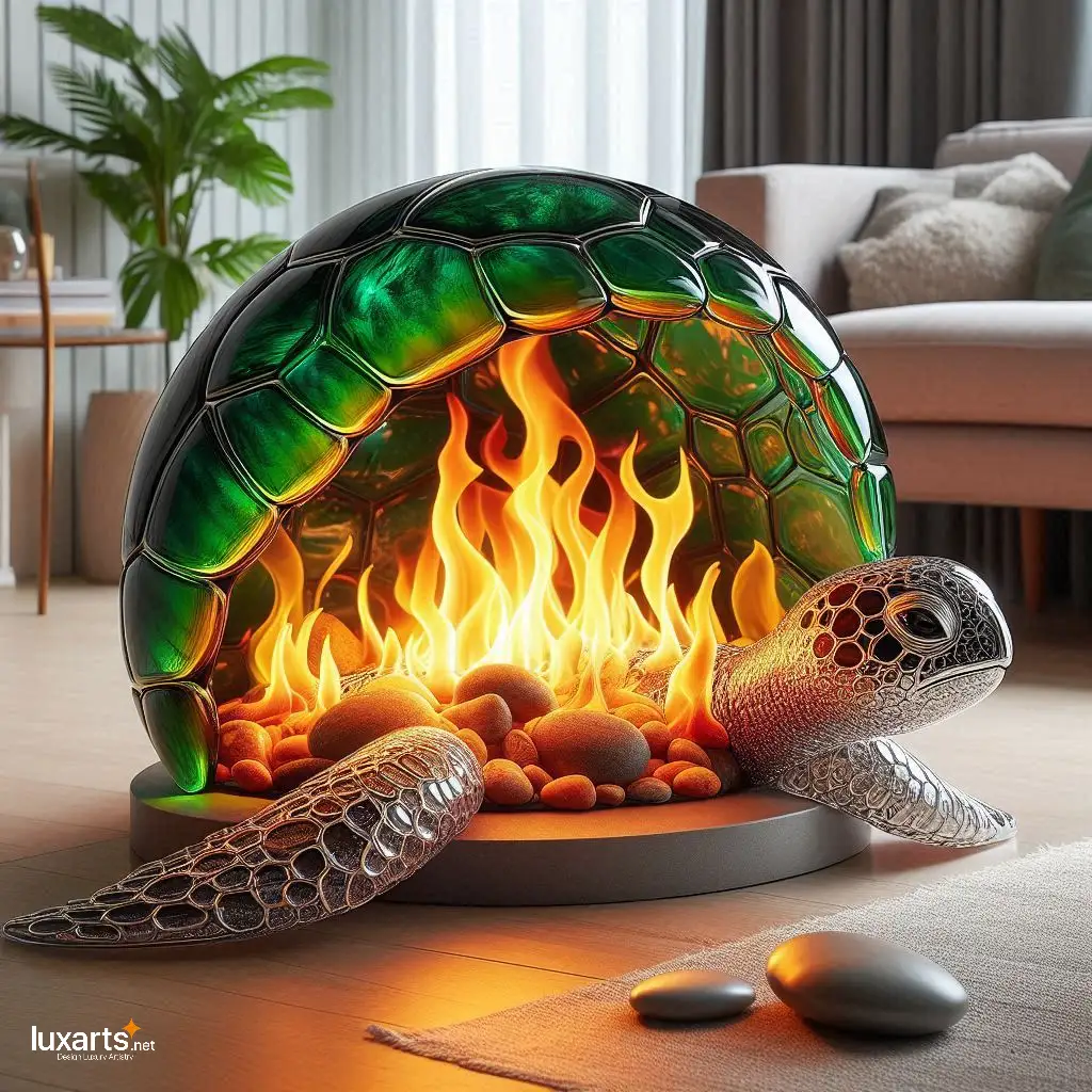 Glass Turtle Fireplace: Warmth and Tranquility in Your Living Space glass turtle fireplace 4