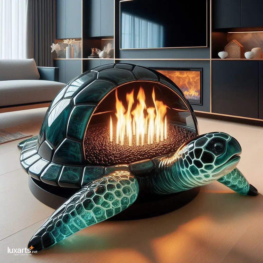 Glass Turtle Fireplace: Warmth and Tranquility in Your Living Space glass turtle fireplace 5