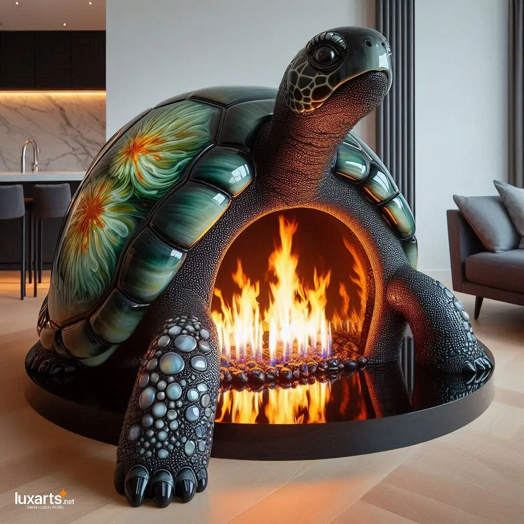 Glass Turtle Fireplace: Warmth and Tranquility in Your Living Space glass turtle fireplace 7
