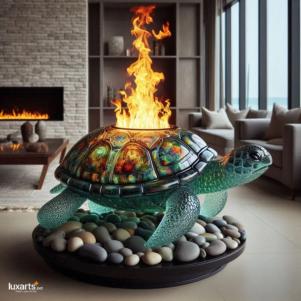 Glass Turtle Fireplace: Warmth and Tranquility in Your Living Space glass turtle fireplace 8
