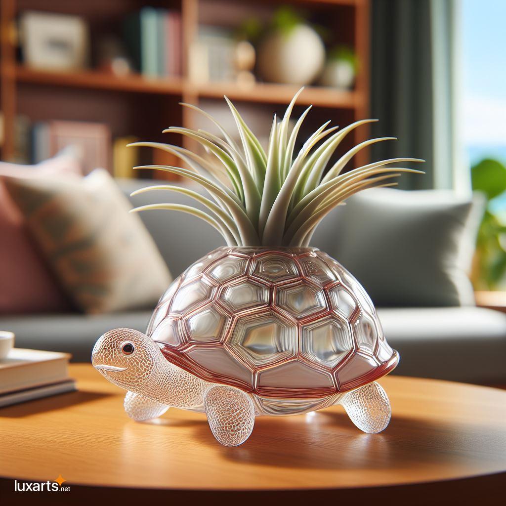 Embrace Whimsical Design with Glass Turtle Air Plant Terrariums glass turtle shaped air plant holders 6