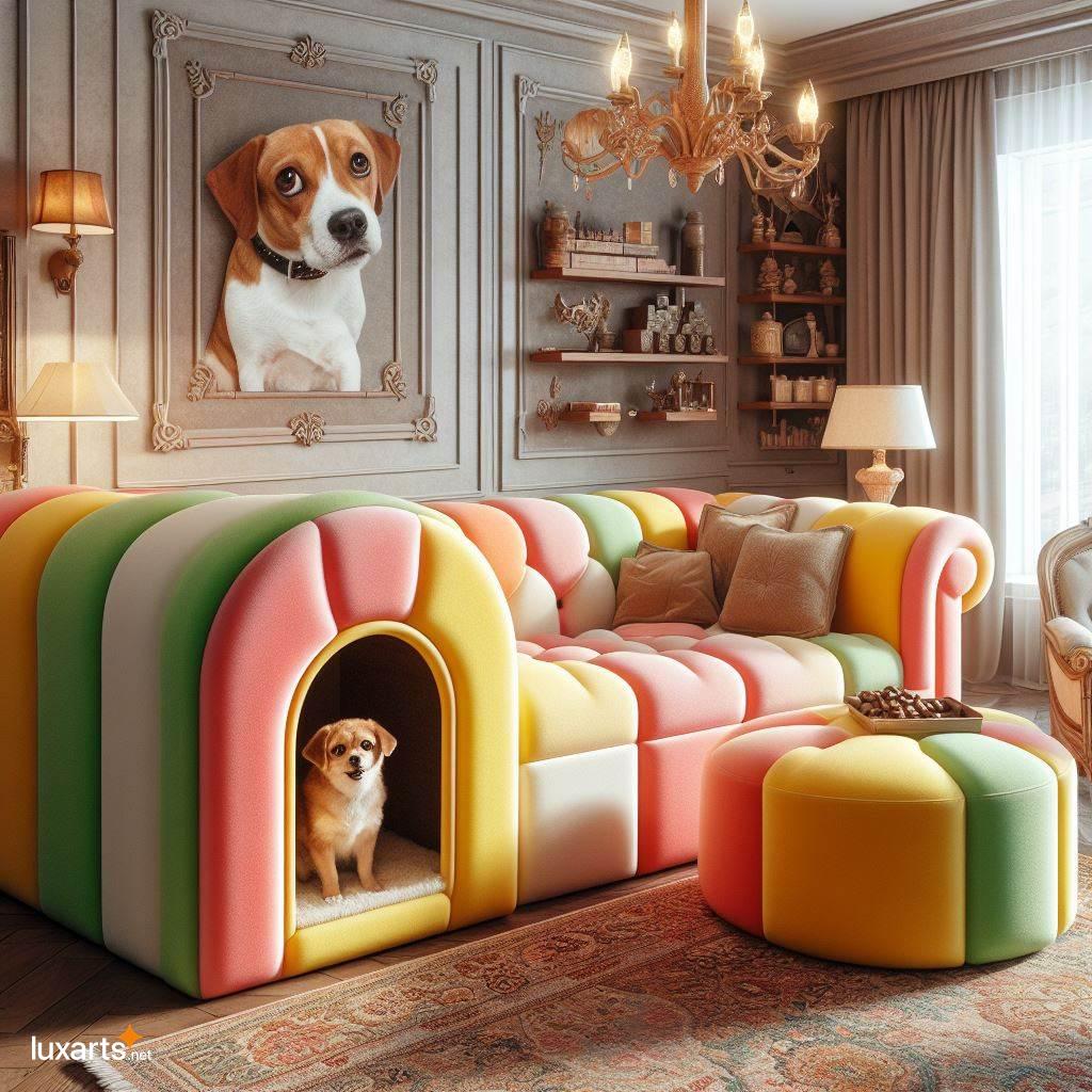 Gummy Candy Sofa with Pet Den: Add a Touch of Whimsy to Your Home gummy candy shaped sofa with a built in pet den 4