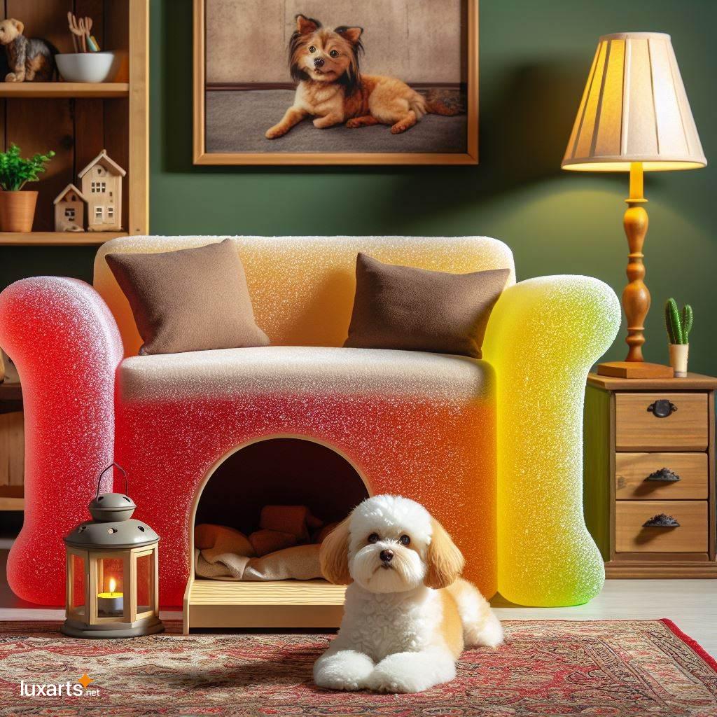 Gummy Candy Sofa with Pet Den: Add a Touch of Whimsy to Your Home gummy candy shaped sofa with a built in pet den 8