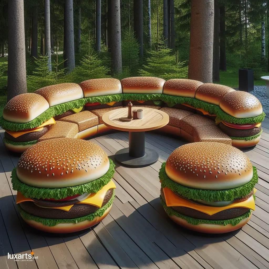 Hamburger Round Sofa: Unleash Your Inner Foodie with This Fun Sofa hamberger shaped round sofa 8
