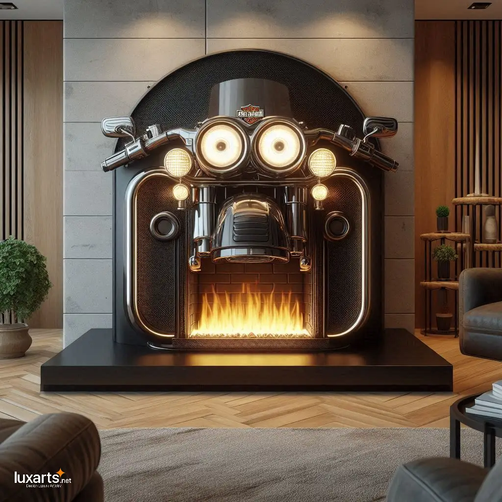 Harley Davidson Fireplace: Bringing the Spirit of the Road into Your Home harley davidson fireplace 1