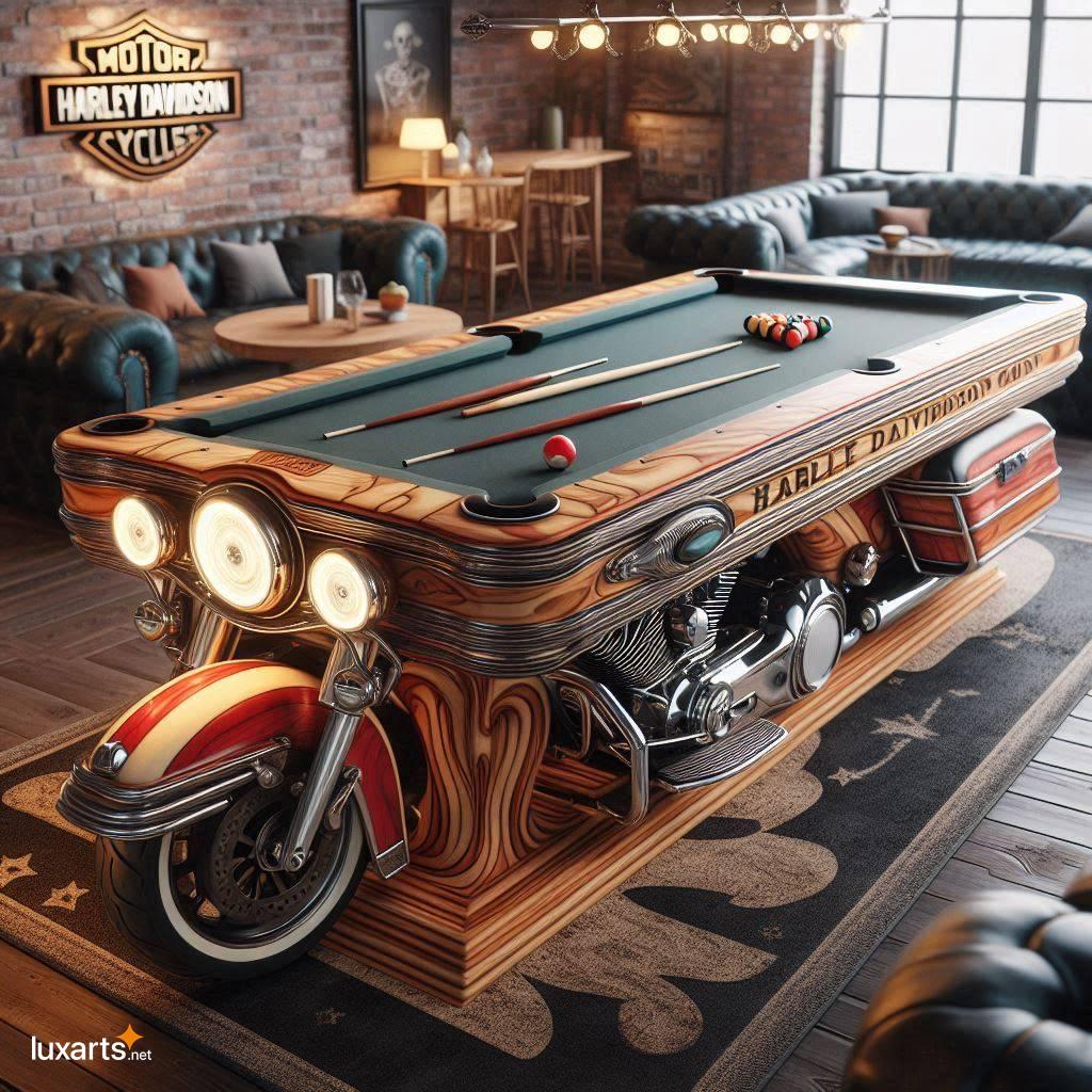 Harley Davidson Pool Table: Unleash Your Inner Biker Spirit with a Custom-Designed Masterpiece harley davidson inspired pool table 3