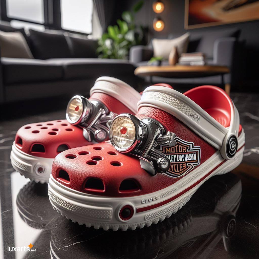 Harley Davidson Moto Shaped Crocs: The Ultimate Footwear for Biker Enthusiasts harley davidson moto shaped crocs slipper 11