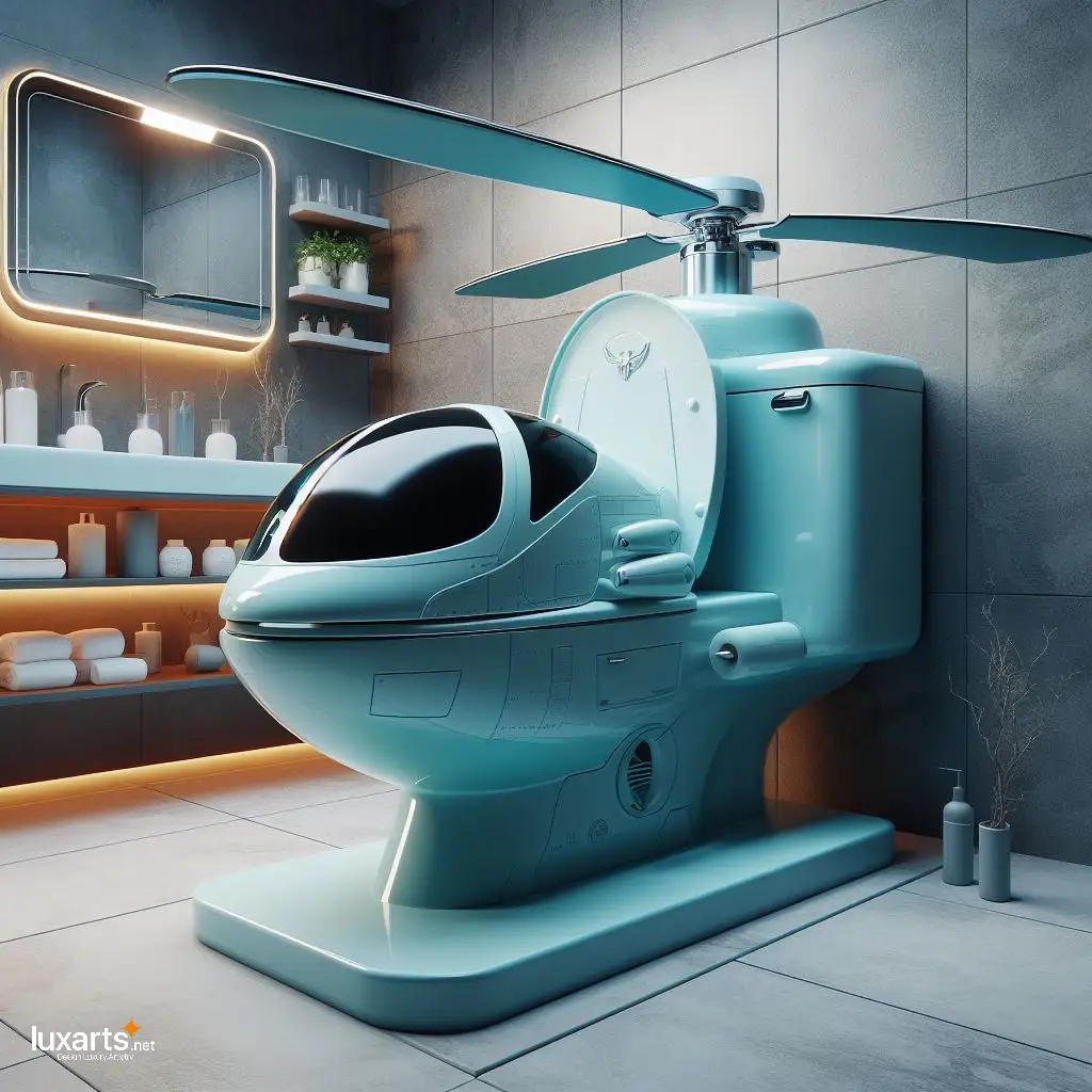 Helicopter Inspired Toilet: A Whimsical and Functional Addition to Your Bathroom helicopter inspired toilet 10