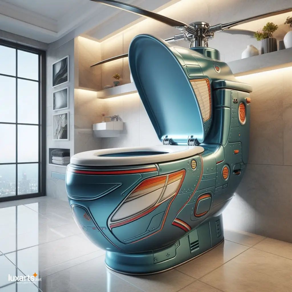 Helicopter Inspired Toilet: A Whimsical and Functional Addition to Your Bathroom helicopter inspired toilet 2