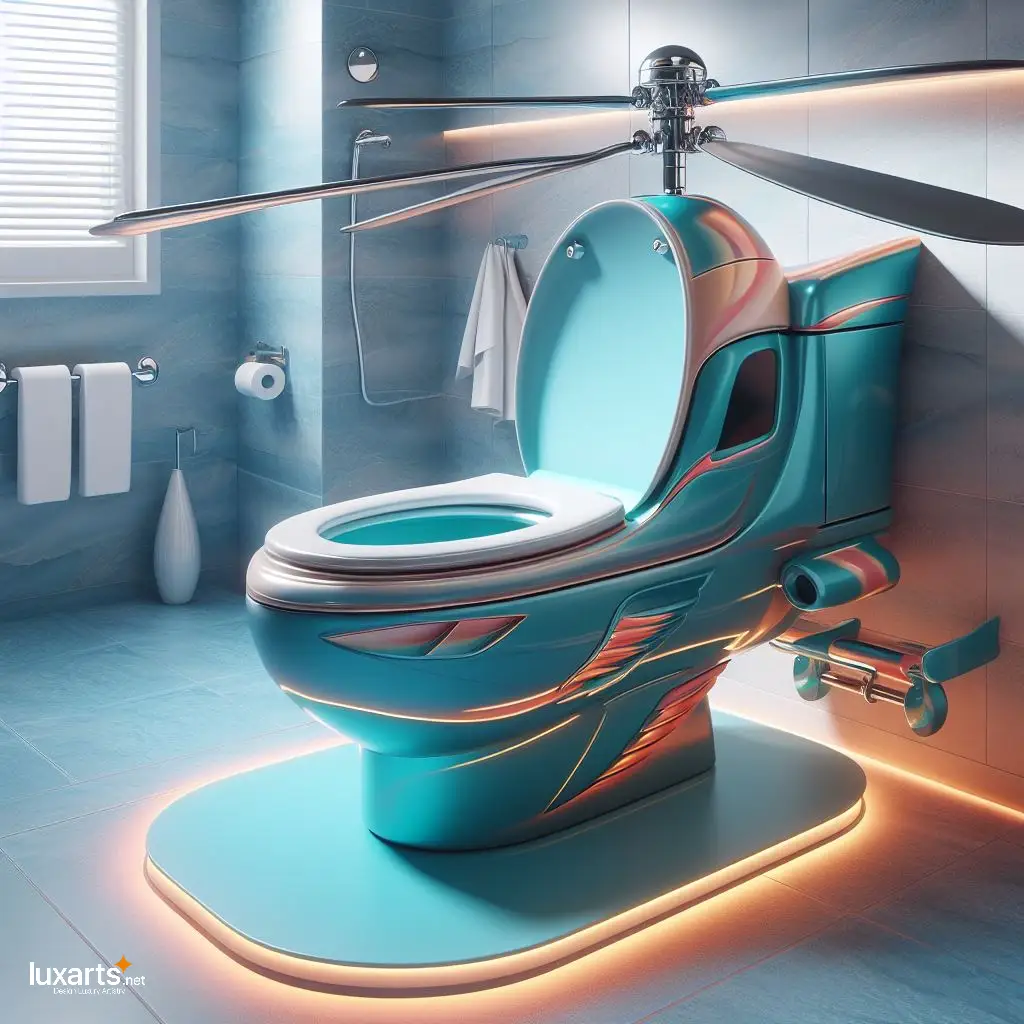 Helicopter Inspired Toilet: A Whimsical and Functional Addition to Your Bathroom helicopter inspired toilet 3