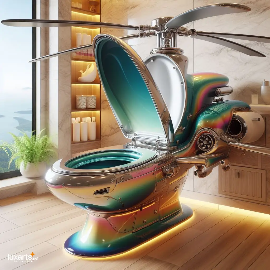 Helicopter Inspired Toilet: A Whimsical and Functional Addition to Your Bathroom helicopter inspired toilet 4