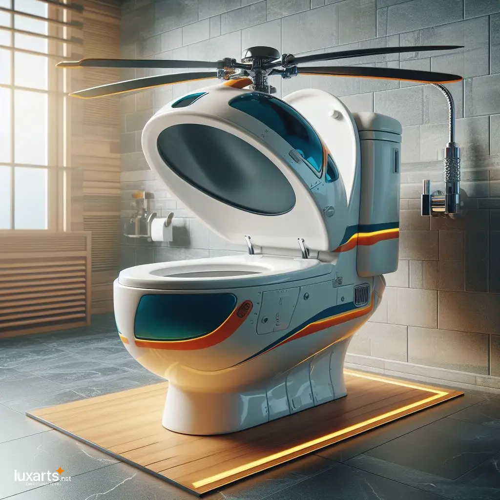 Helicopter Inspired Toilet: A Whimsical and Functional Addition to Your Bathroom helicopter inspired toilet 6