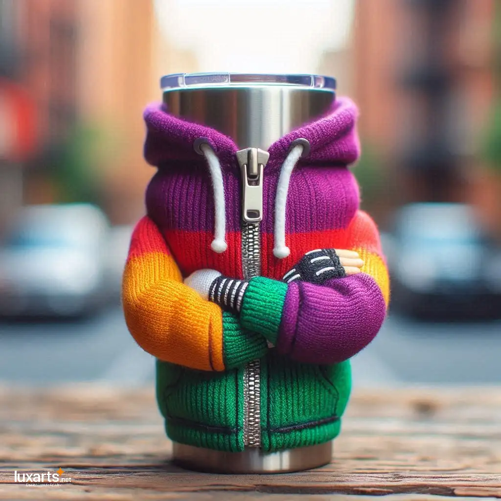 Hoodie-Shaped Thermal Cup Bag: Keep Your Drinks Warm in Style hoodie shaped thermal cup bag 5
