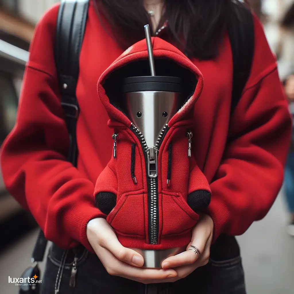 Hoodie-Shaped Thermal Cup Bag: Keep Your Drinks Warm in Style hoodie shaped thermal cup bag 7