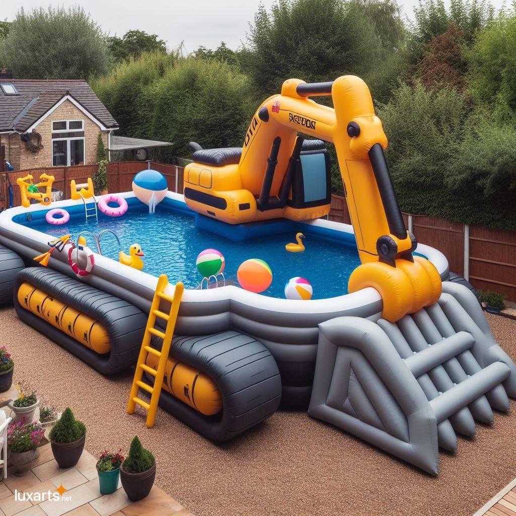 Excavator Pool: Dig into a Summer of Fun with This Inflatable Design inflatable excavator pool 1