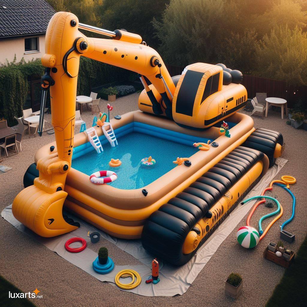 Excavator Pool: Dig into a Summer of Fun with This Inflatable Design inflatable excavator pool 10