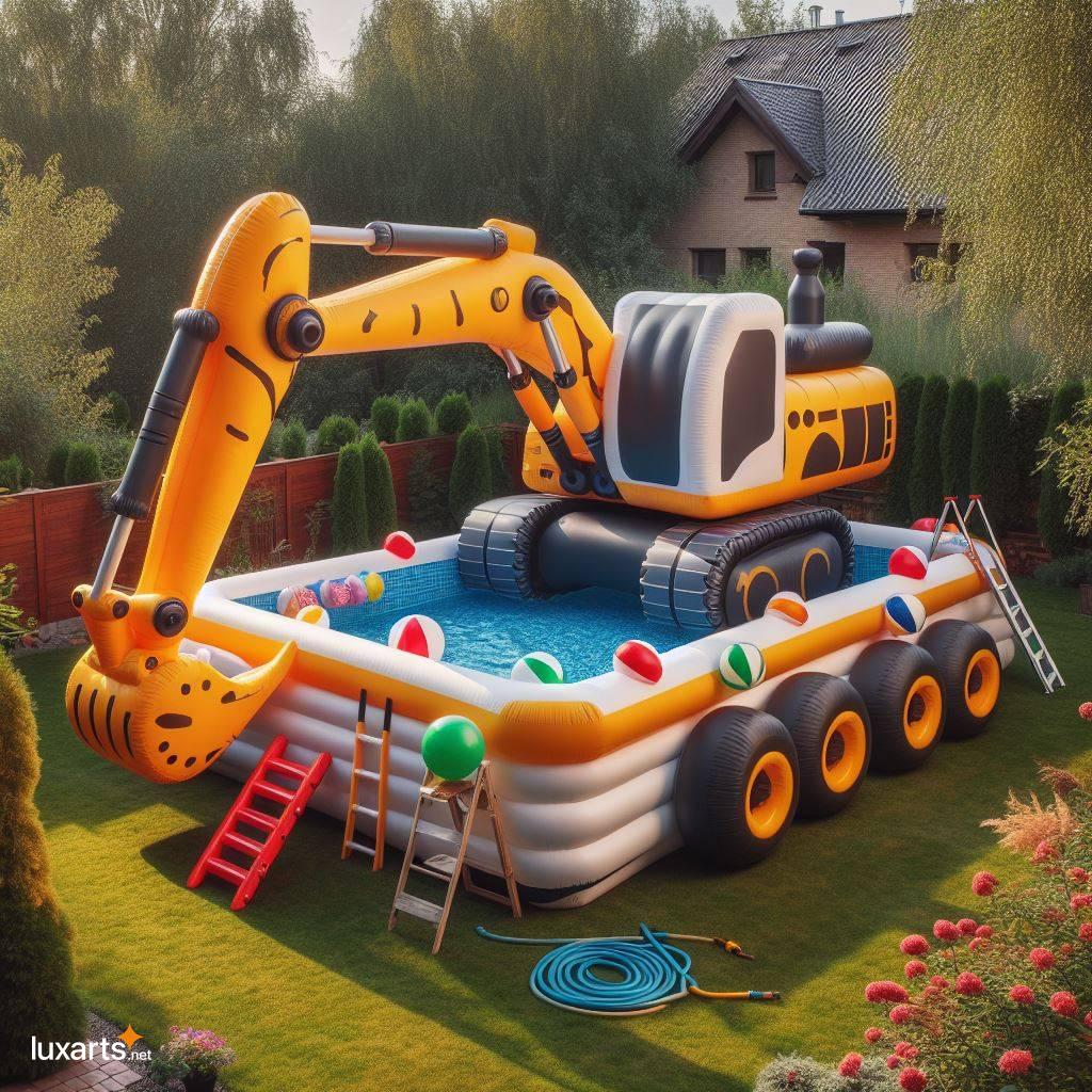 Excavator Pool: Dig into a Summer of Fun with This Inflatable Design inflatable excavator pool 3