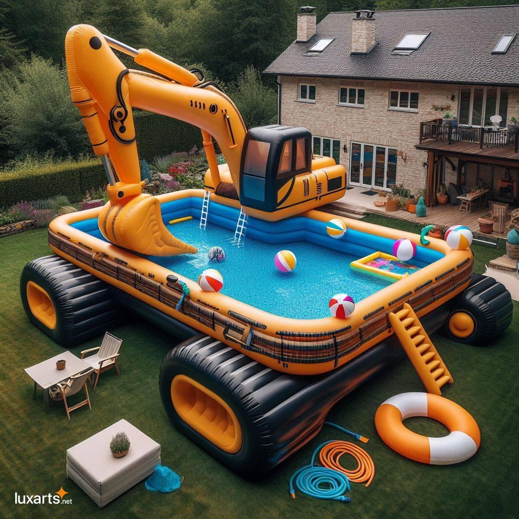 Excavator Pool: Dig into a Summer of Fun with This Inflatable Design inflatable excavator pool 5
