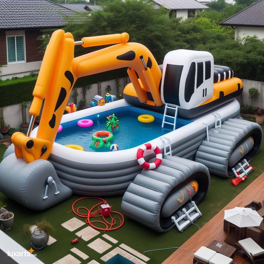Excavator Pool: Dig into a Summer of Fun with This Inflatable Design inflatable excavator pool 9