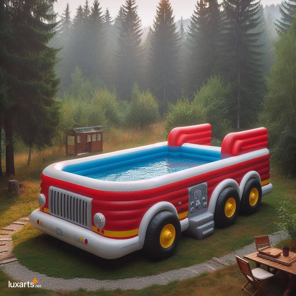 Inflatable Fire Truck Pool: Cool Off and Save the Day inflatable fire truck pool 6