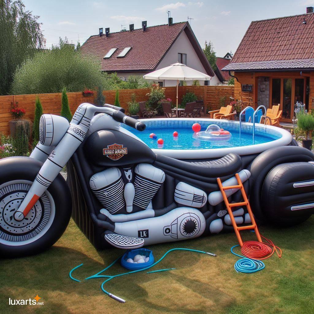Inflatable Harley Davidson Moto Pool: The Perfect Summer Getaway Vehicle inflatable harley davidson moto pool 1