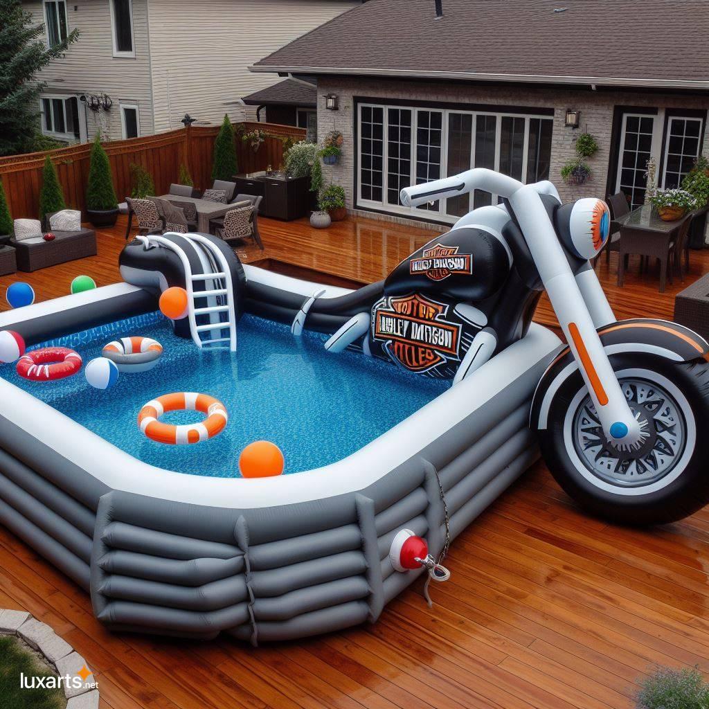 Inflatable Harley Davidson Moto Pool: The Perfect Summer Getaway Vehicle inflatable harley davidson moto pool 2