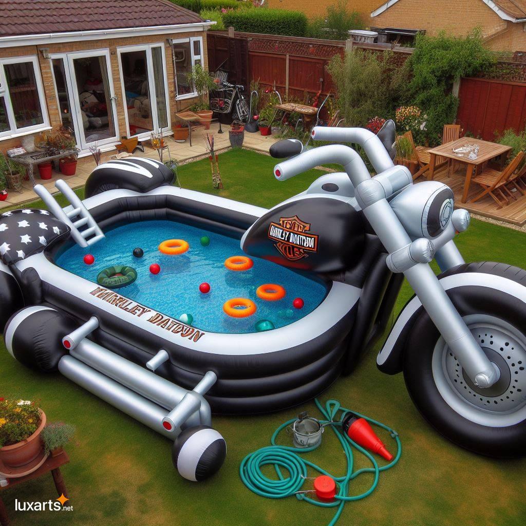 Inflatable Harley Davidson Moto Pool: The Perfect Summer Getaway Vehicle inflatable harley davidson moto pool 3