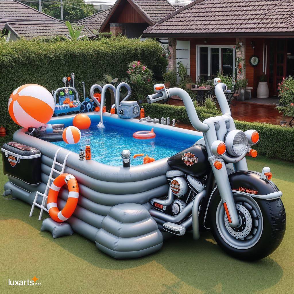 Inflatable Harley Davidson Moto Pool: The Perfect Summer Getaway Vehicle inflatable harley davidson moto pool 8