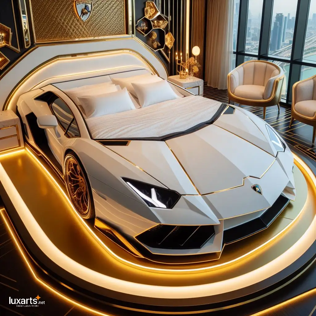Lamborghini Car Shaped Bed: Drift into Dreamland with Exotic Style lamborghini bed 1