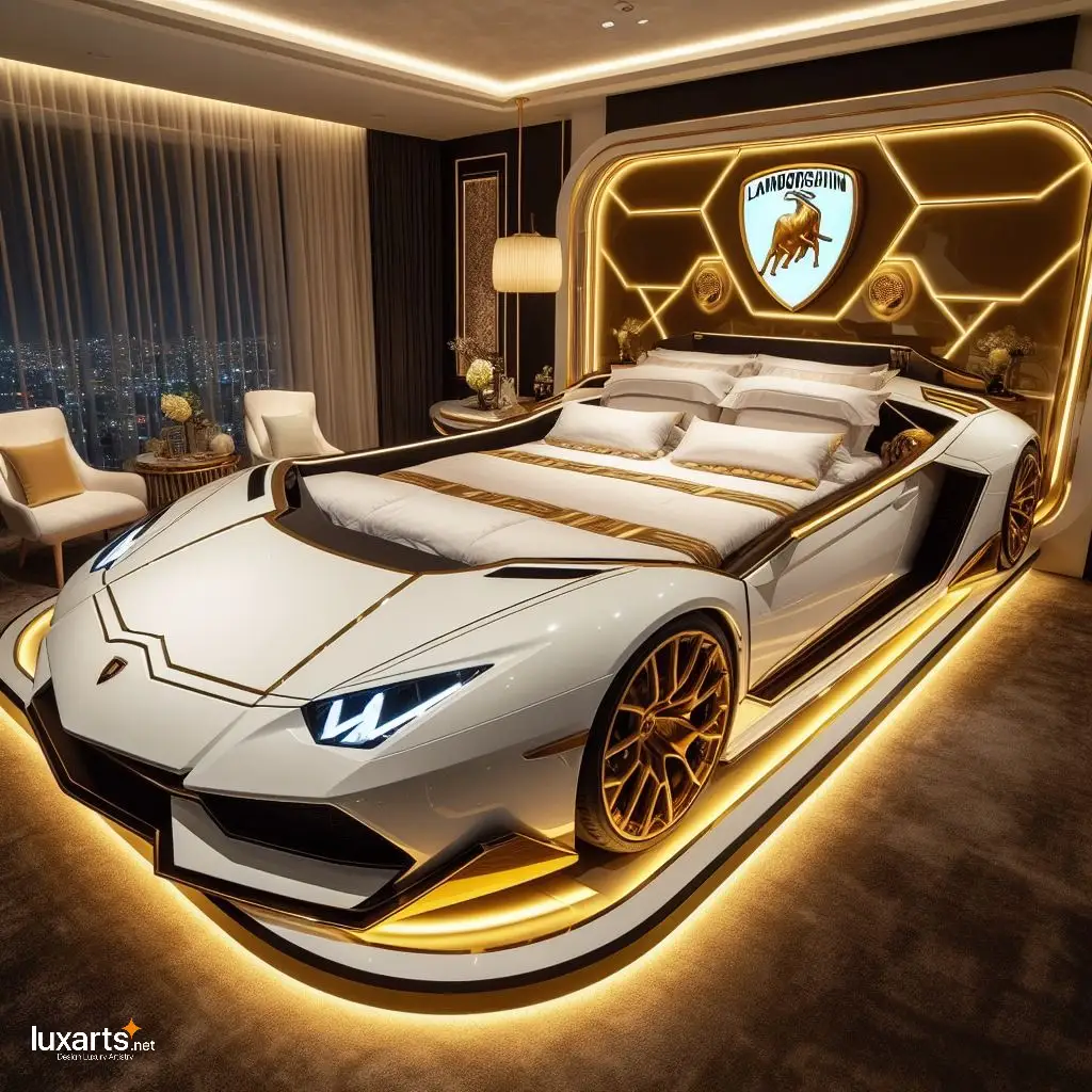 Lamborghini Car Shaped Bed: Drift into Dreamland with Exotic Style lamborghini bed 2