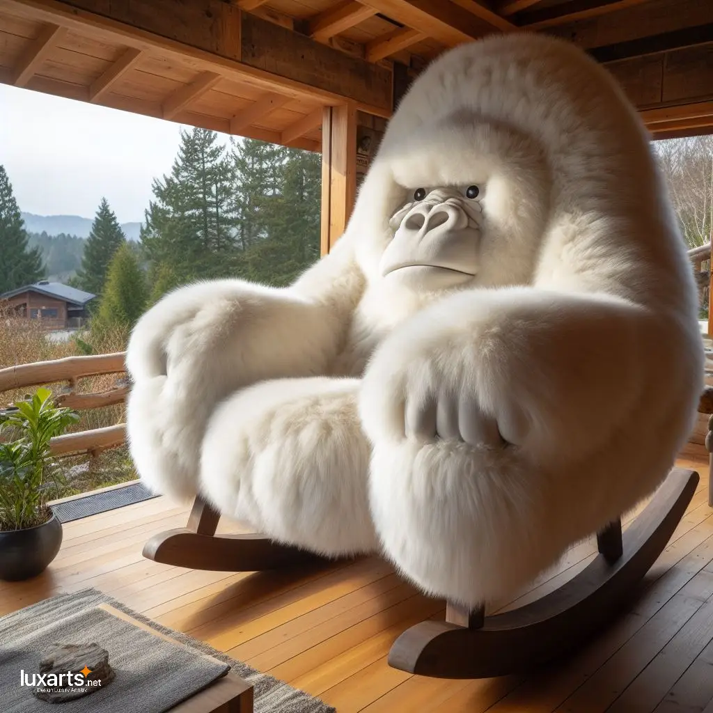 Gorilla Shaped Rocking Chairs: Swing into Jungle Comfort with Primal Style luxarts gorilla shaped rocking chairs 3