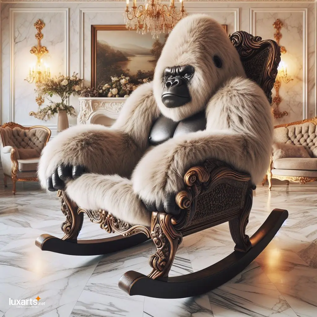 Gorilla Shaped Rocking Chairs: Swing into Jungle Comfort with Primal Style luxarts gorilla shaped rocking chairs 5