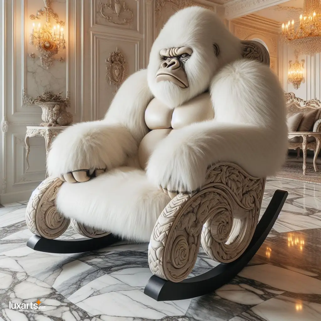 Gorilla Shaped Rocking Chairs: Swing into Jungle Comfort with Primal Style luxarts gorilla shaped rocking chairs 6