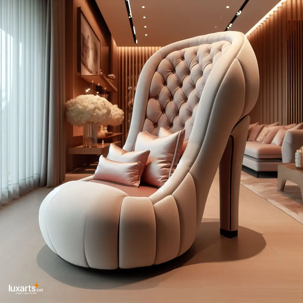 High Heel Shaped Chair: Step into Glamour with Chic Seating luxarts high heel chair 9