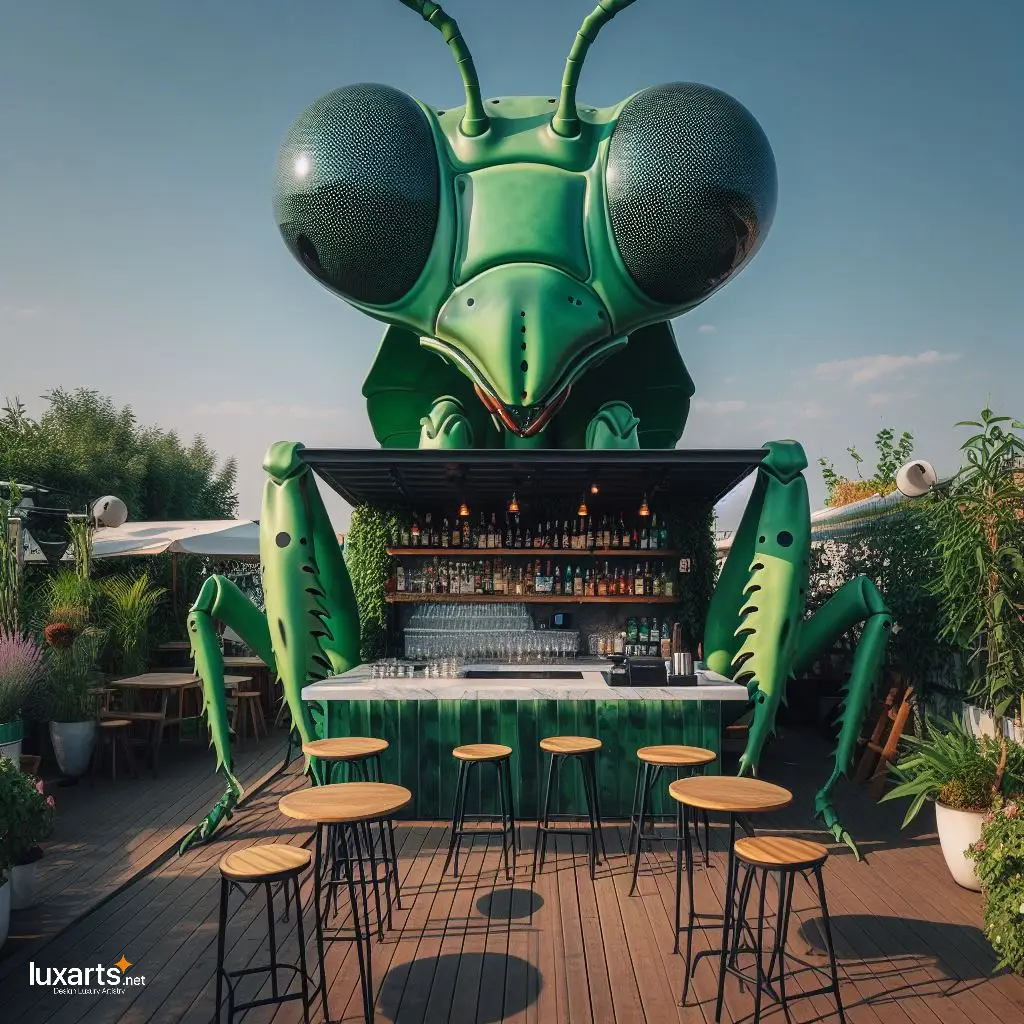 Insect Shaped Garden Bar: Buzz into Outdoor Entertainment with Whimsical Charm luxarts insect shaped garden bar 5