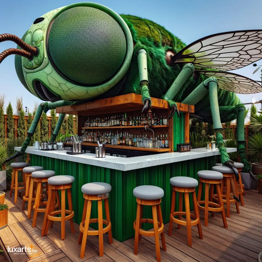 Insect Shaped Garden Bar: Buzz into Outdoor Entertainment with Whimsical Charm luxarts insect shaped garden bar 6