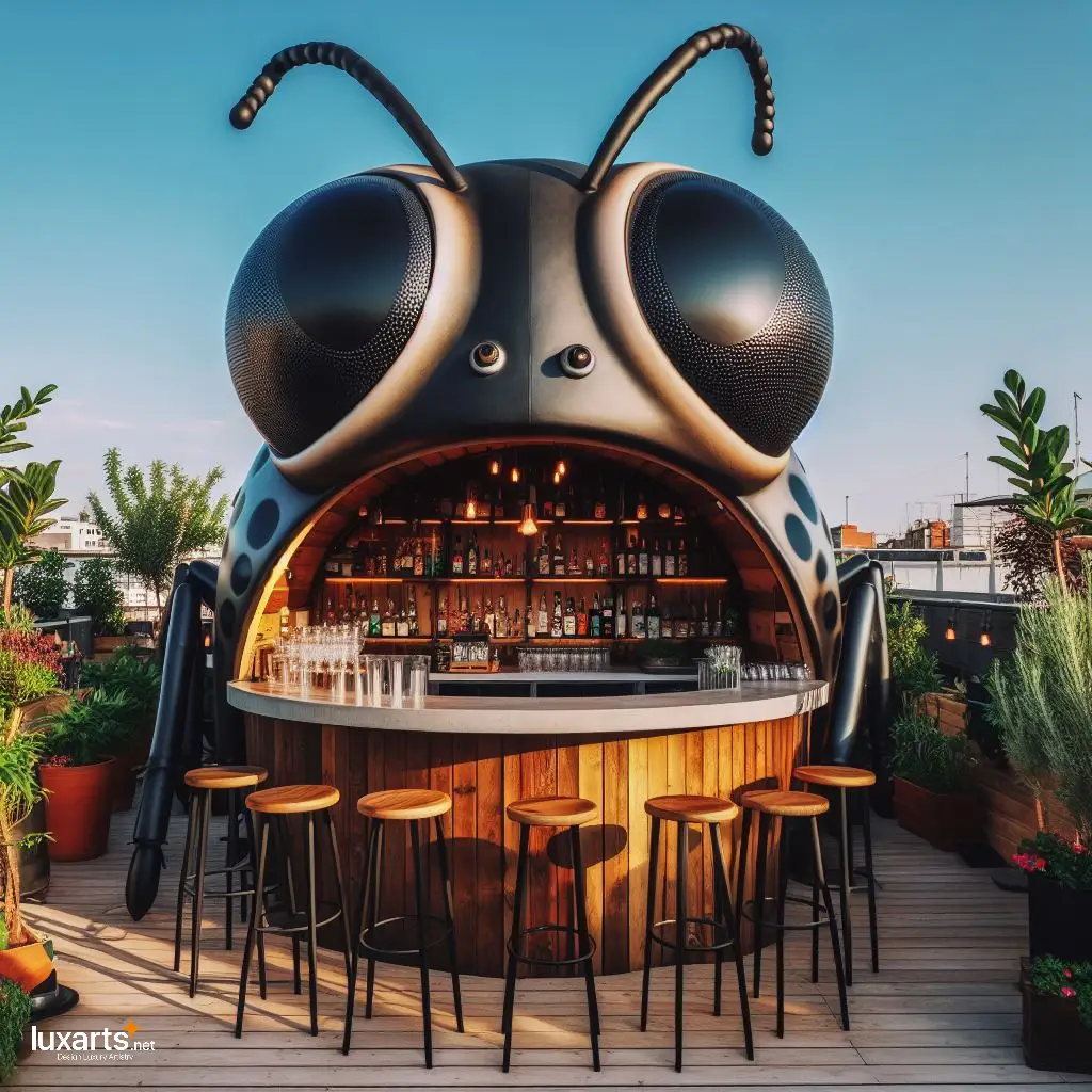 Insect Shaped Garden Bar: Buzz into Outdoor Entertainment with Whimsical Charm luxarts insect shaped garden bar 8