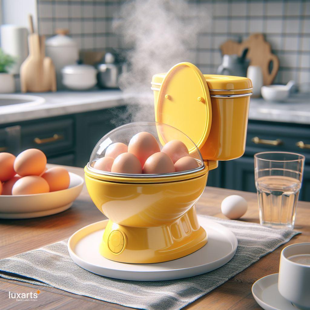 Egg-ceptional Breakfasts: Toilet-Inspired Egg Cooker for Quirky Kitchen Fun luxarts toilet inspired egg cooker 1