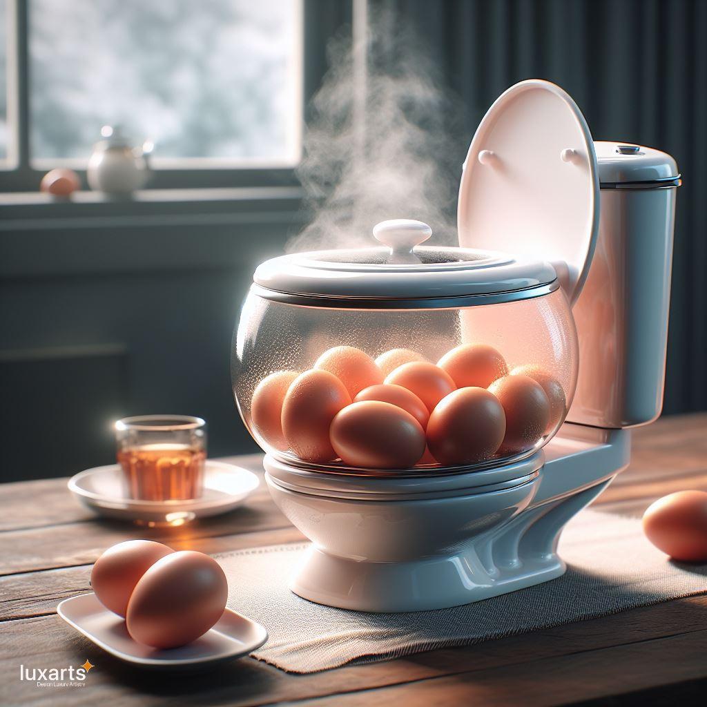 Egg-ceptional Breakfasts: Toilet-Inspired Egg Cooker for Quirky Kitchen Fun luxarts toilet inspired egg cooker 2