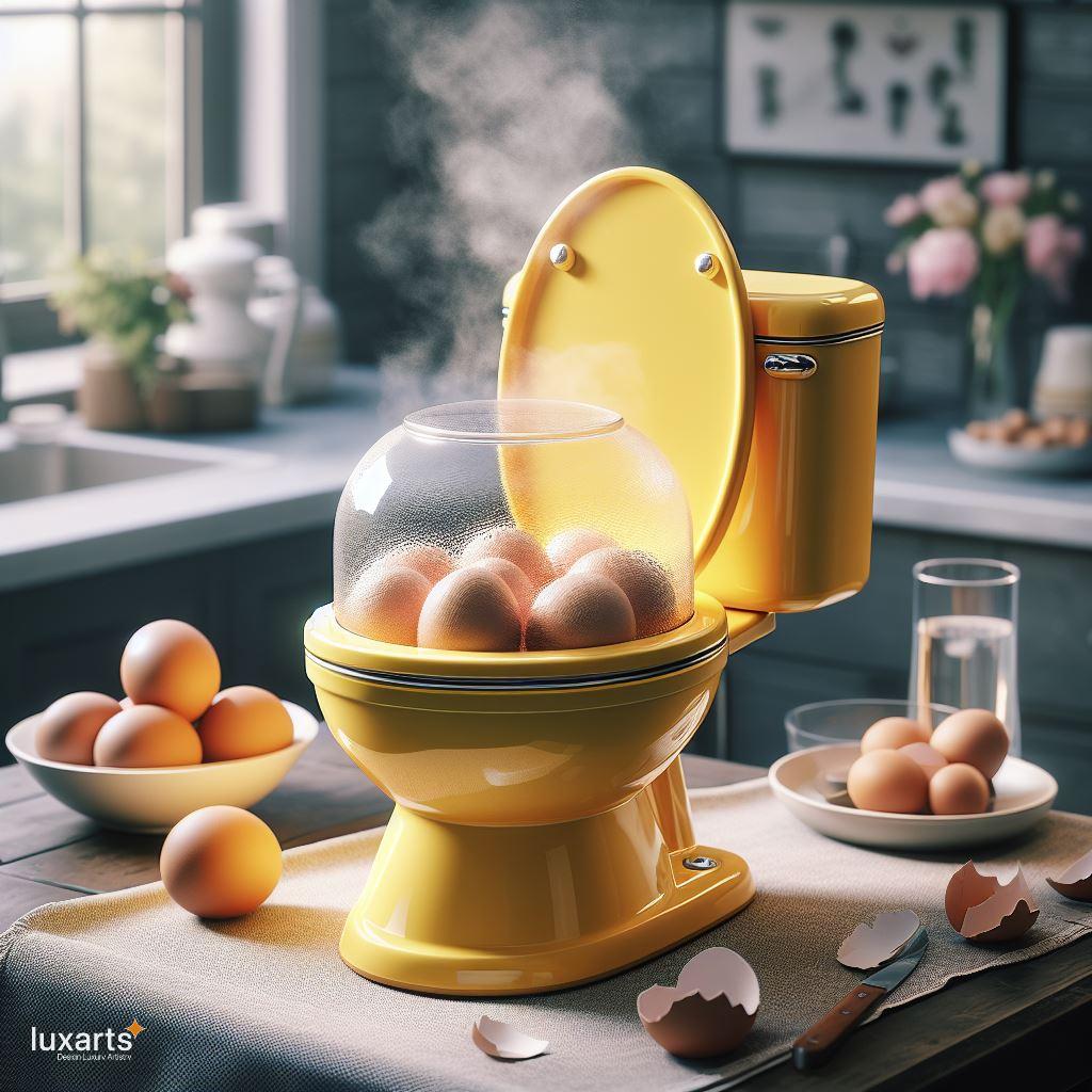 Egg-ceptional Breakfasts: Toilet-Inspired Egg Cooker for Quirky Kitchen Fun luxarts toilet inspired egg cooker 3