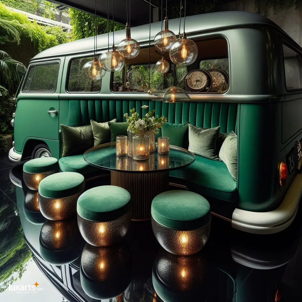 Transforming Home Hospitality: Volkswagen Bus-inspired Guest Lounge luxarts volkswagen bus inspired guest lounge 1