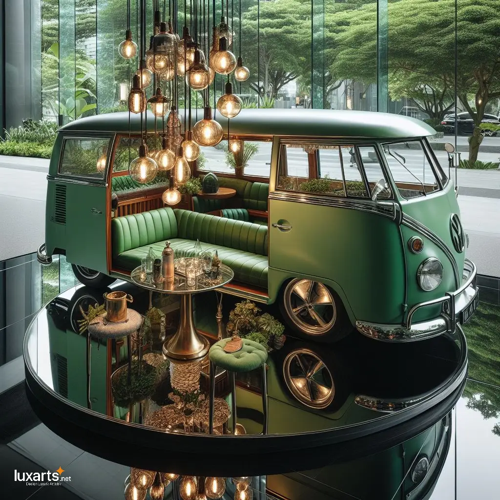 Transforming Home Hospitality: Volkswagen Bus-inspired Guest Lounge luxarts volkswagen bus inspired guest lounge 11