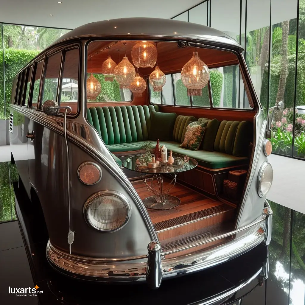 Transforming Home Hospitality: Volkswagen Bus-inspired Guest Lounge luxarts volkswagen bus inspired guest lounge 2