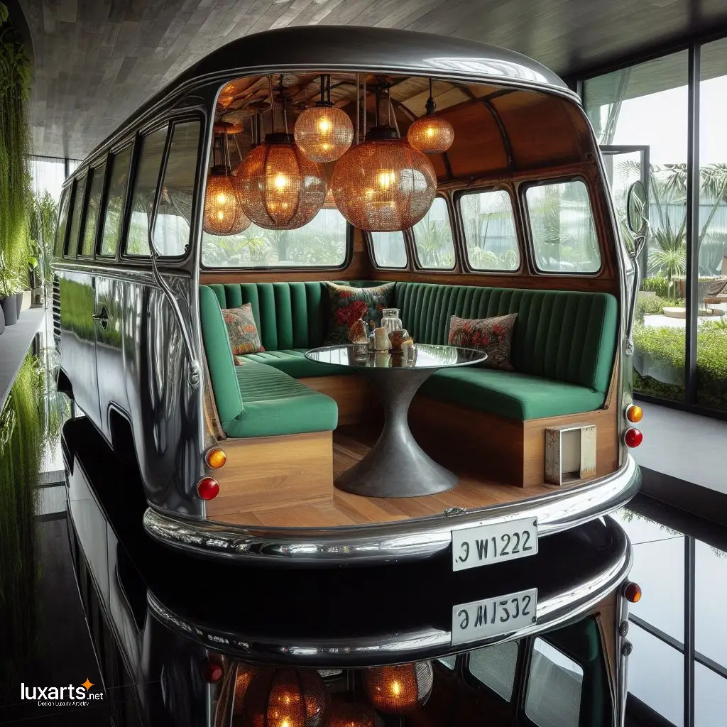 Transforming Home Hospitality: Volkswagen Bus-inspired Guest Lounge luxarts volkswagen bus inspired guest lounge 4