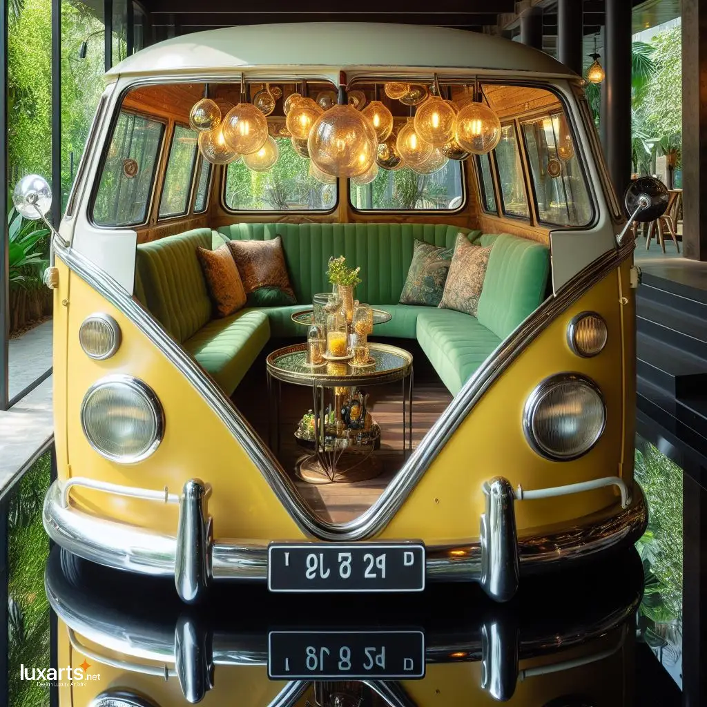 Transforming Home Hospitality: Volkswagen Bus-inspired Guest Lounge luxarts volkswagen bus inspired guest lounge 7