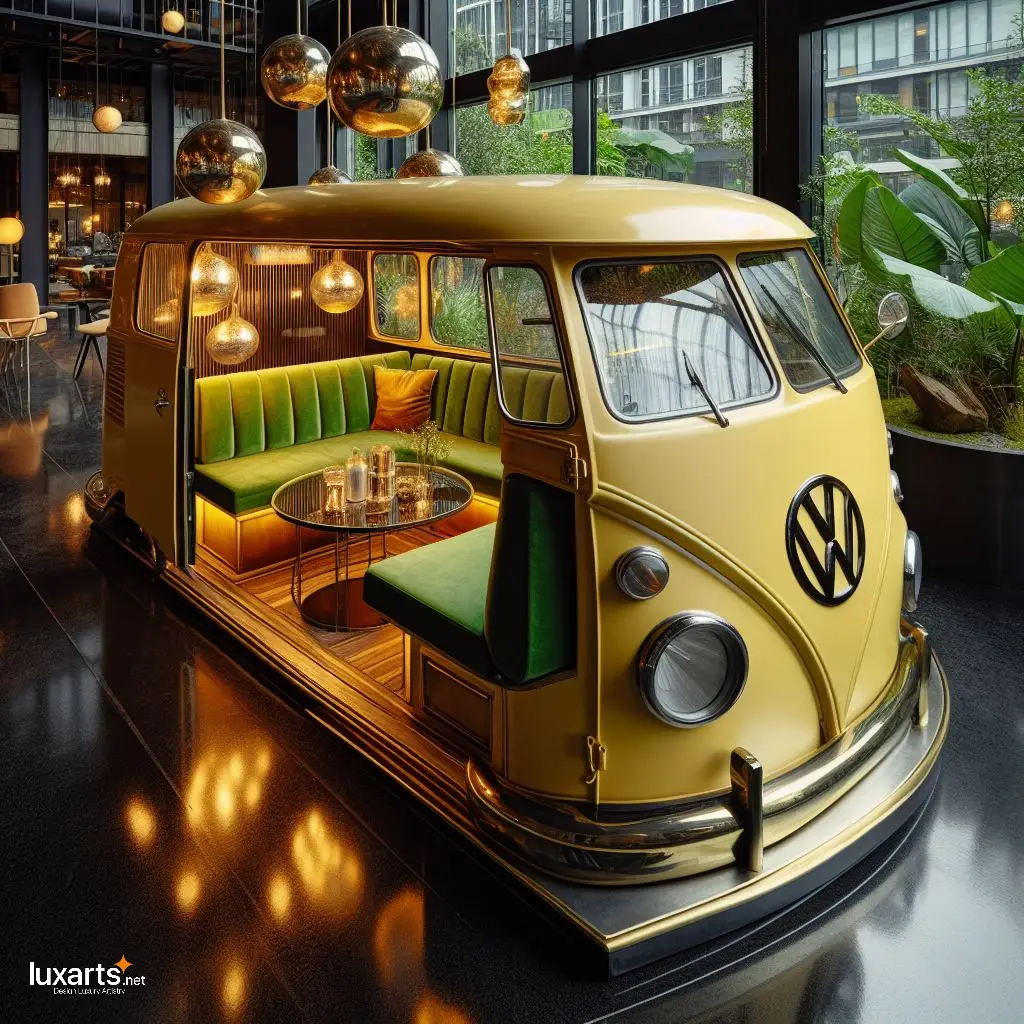 Transforming Home Hospitality: Volkswagen Bus-inspired Guest Lounge luxarts volkswagen bus inspired guest lounge 9